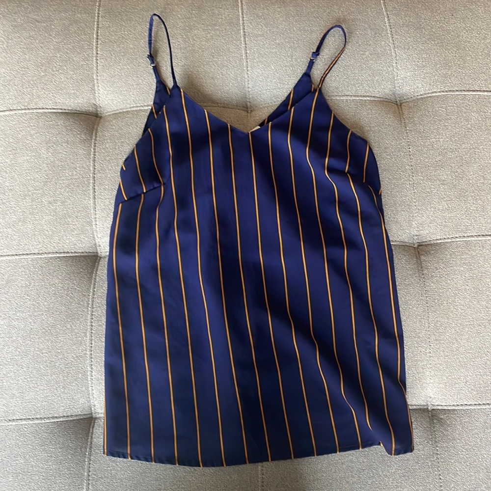 Navy and gold tank top size medium!